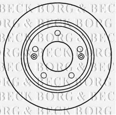 BORG & BECK bbd5257 -  Тормозной диск